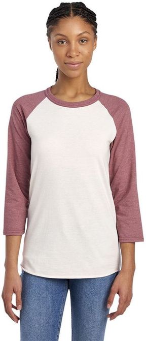 Jerzees Unisex Premium Blend Ring-Spun 3/4 Sleeve Raglan T-Shirt